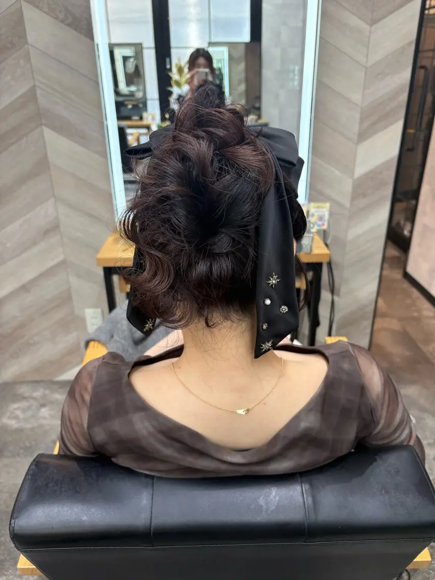セミロング ヘアアレンジ ヘアセット SHANTi 飯塚 ヘアセット/髪質改善のヘアスタイル