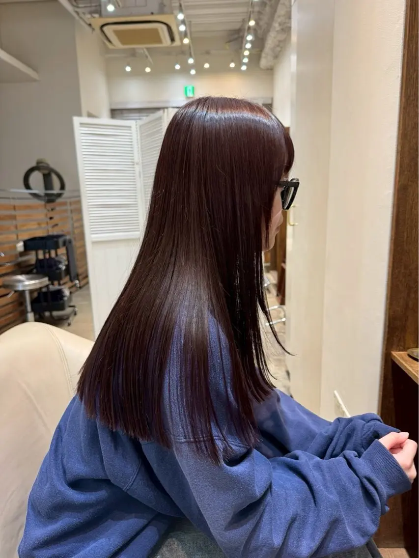 【18:00~限定❕】カラーモデル🫧髪質改善カラー+トリートメント※ブリーチ不可の写真