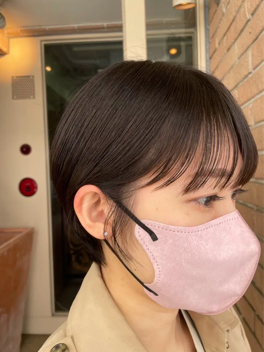 ショート 🔥コテ巻き風 ボブパーマ🔥のヘアスタイル