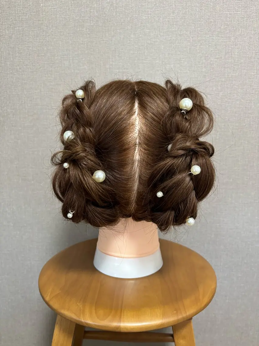 ミニモ限定🫧ヘアセット🎀結婚式お呼ばれヘア👰🏼♀️💐の写真