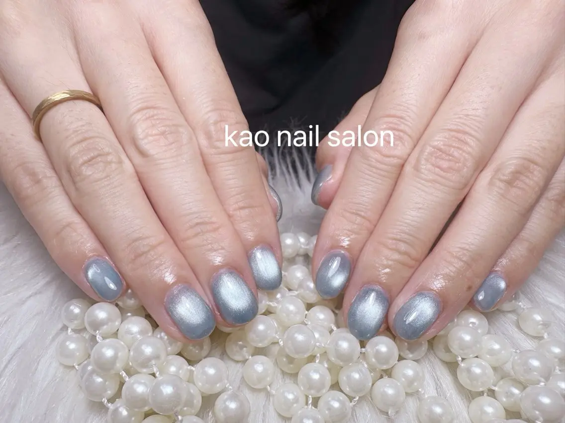 ネイル ハンドネイル kao nail マグネット/長さだしのネイルデザイン