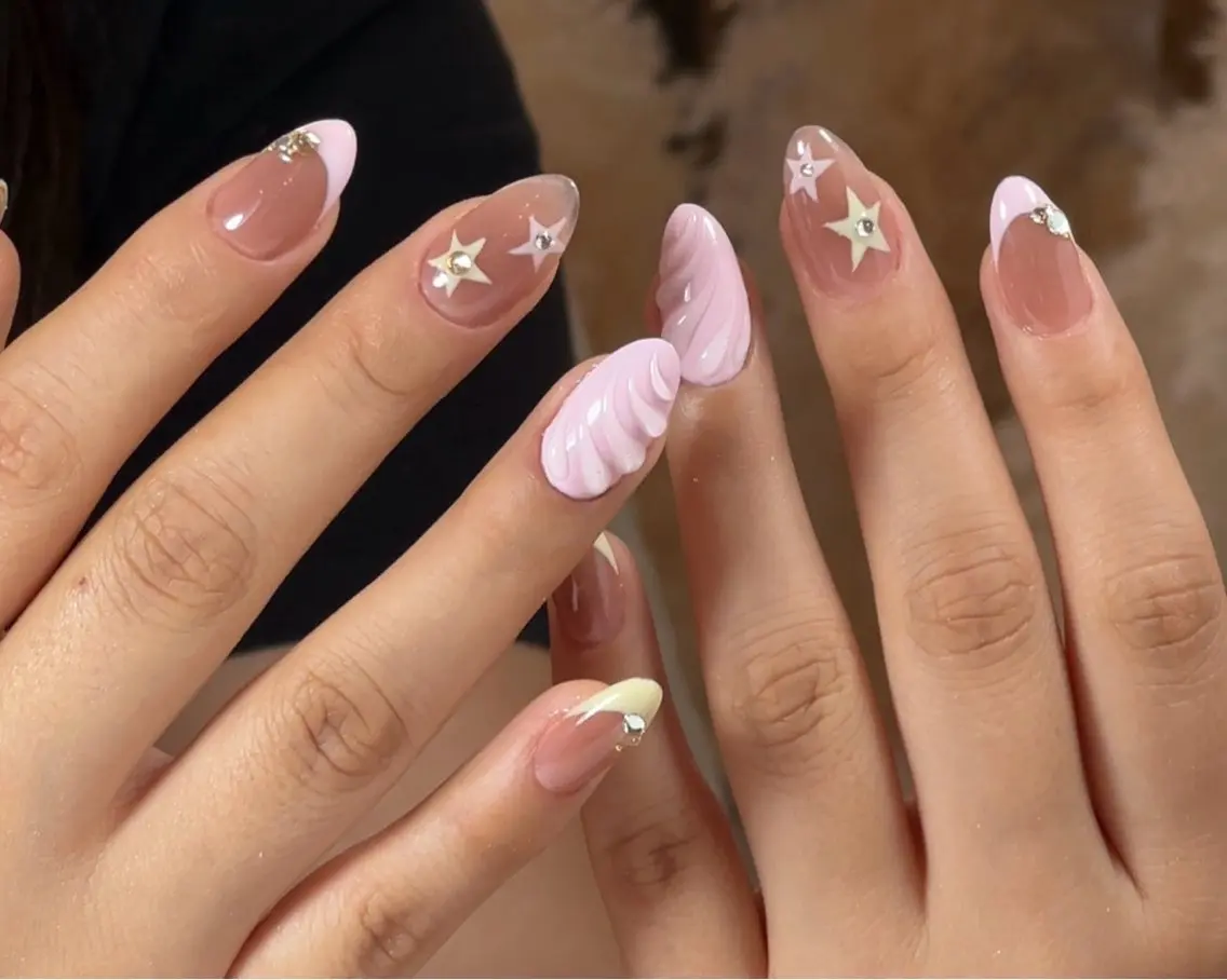 ネイル フレンチネイル グラデーション 韓国ネイル マグネットネイル ワンカラーネイル ハンドネイル Jang Nailのネイルデザイン