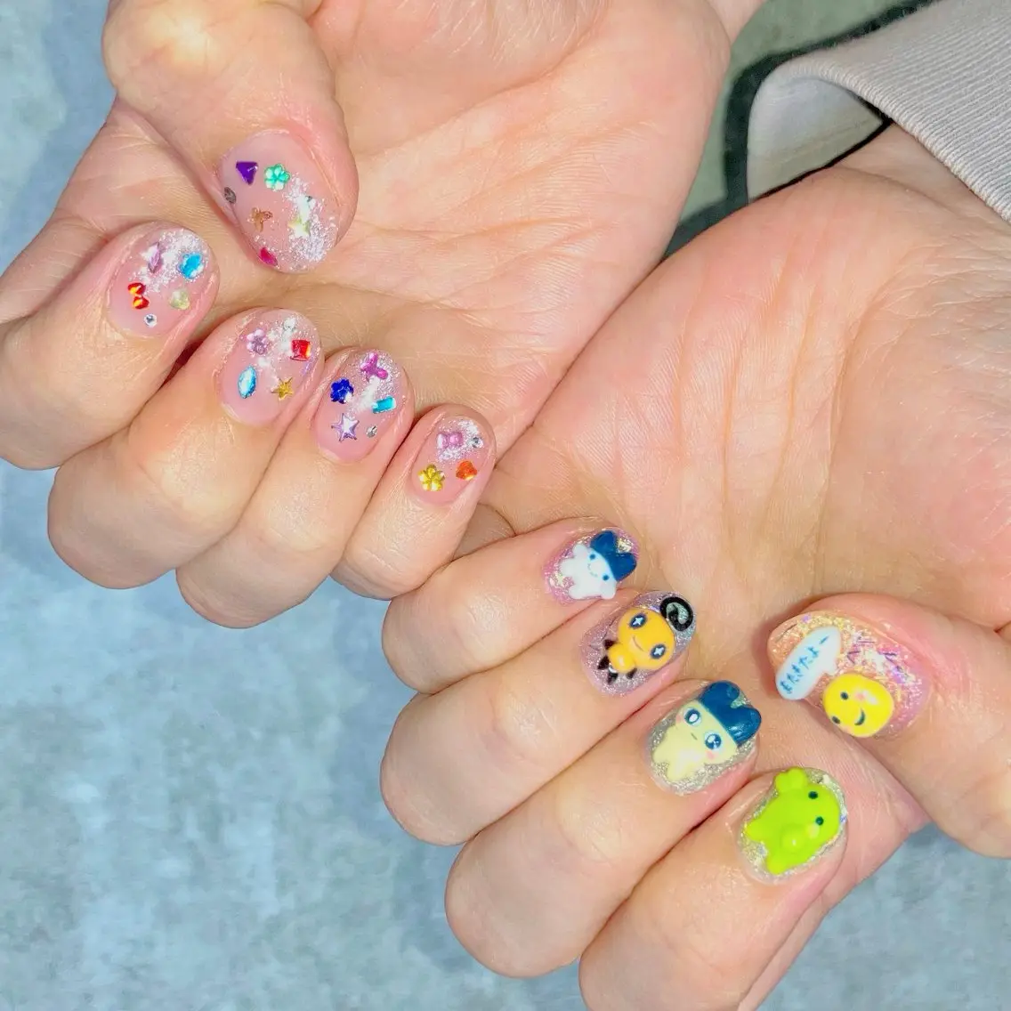 ネイル ハンドネイル ハンドケア shino🌟 痛ネイルのネイルデザイン
