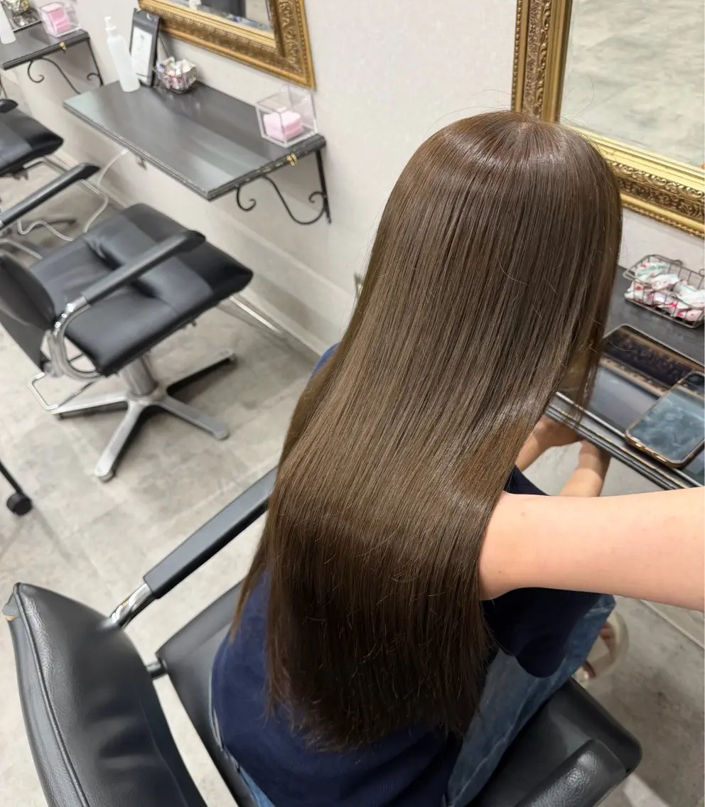 ロング カラー カット ヘアカラー 🫧透明感カラー 🫧 ジルバ清水南海のヘアスタイル