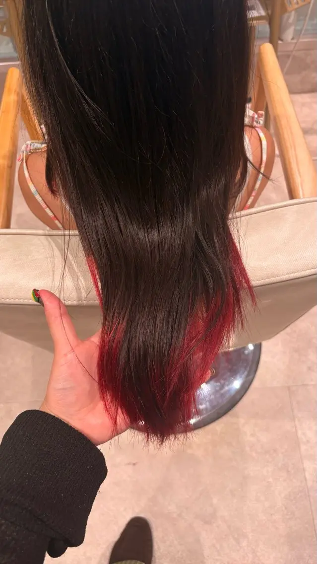 ロング カラー ブリーチ デザインカラー ダブルカラー ハイトーンカラー zest bis /anju🌺✨のヘアスタイル