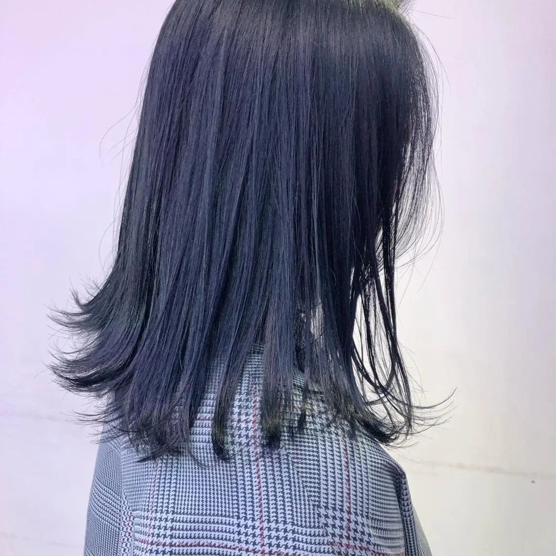 ミディアム カラー パーマ ヘアアレンジ メンズ キッズ ネイル マツエク・マツパ ブルーカラー ネイビーカラー ブルー ネイビー 天神レイヤーカット No.1💖マユカのヘアスタイル