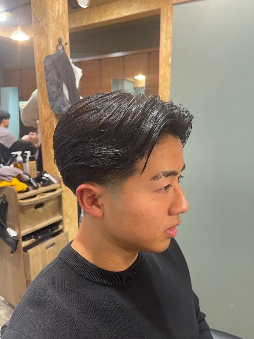 ミディアム メンズ 💈BARBER💈 梶川翔汰のヘアスタイル