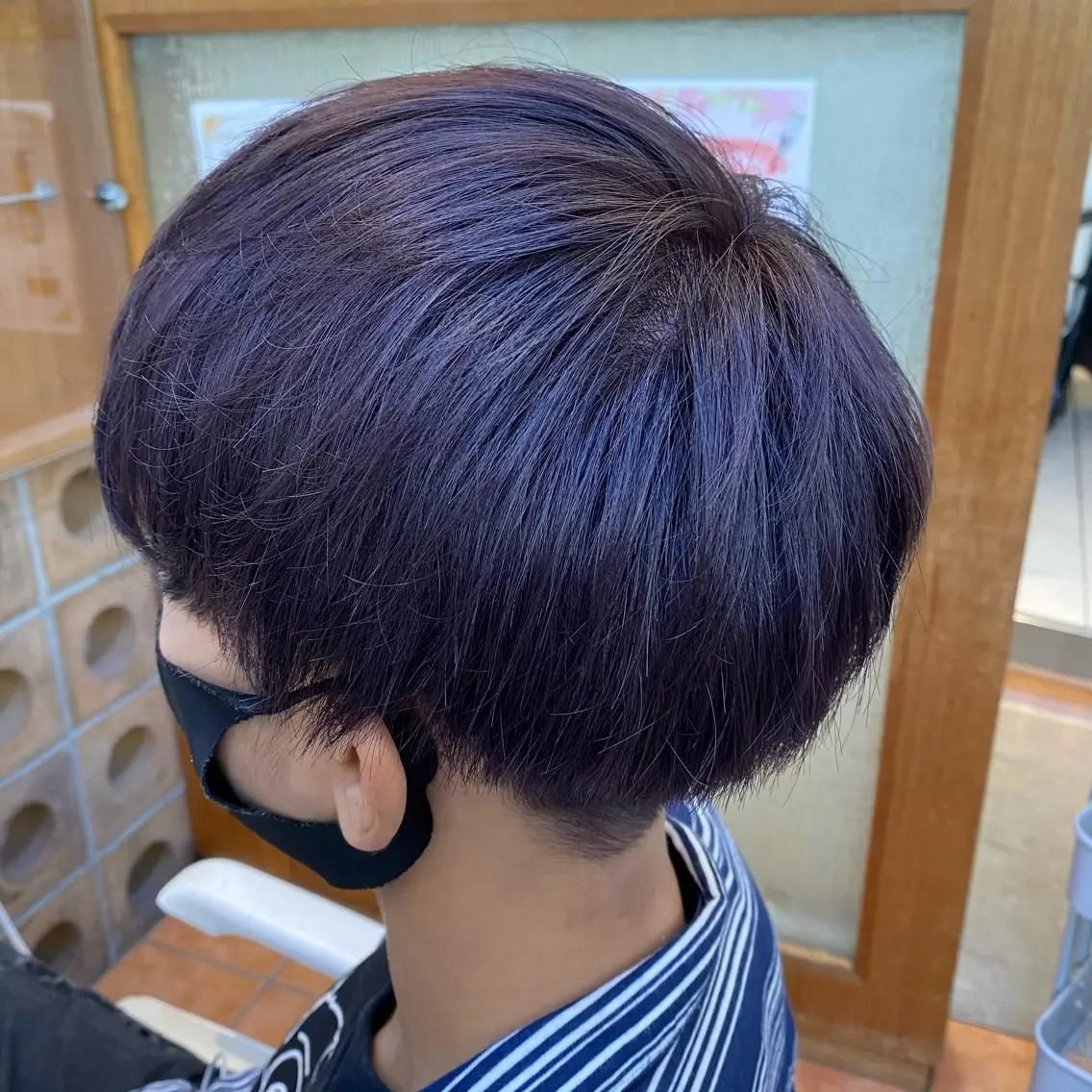 ショート カラー メンズ 透明感カラー パープルカラー カット ヘアカラー トリートメント メンズ/韓国レイヤー /透明感カラー那須野のヘアスタイル
