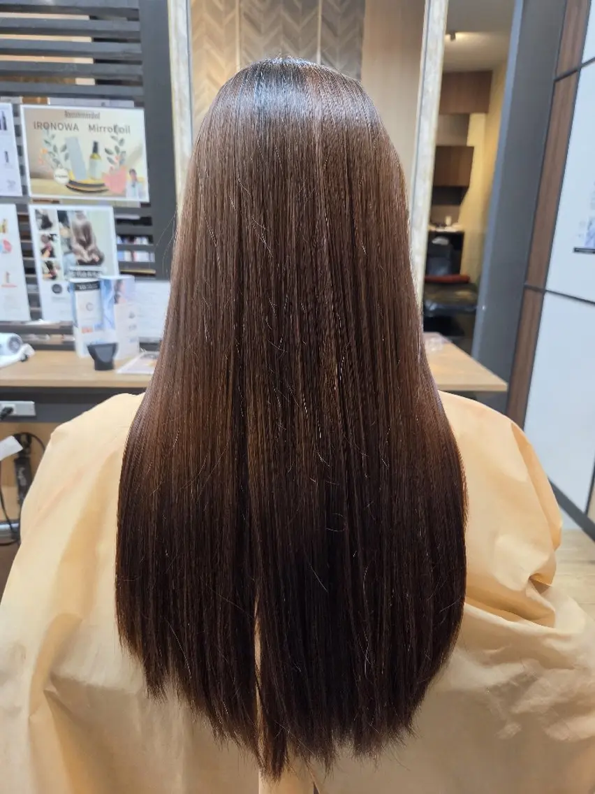 ロング 縮毛矯正 ナカオ シュウヘイのヘアスタイル