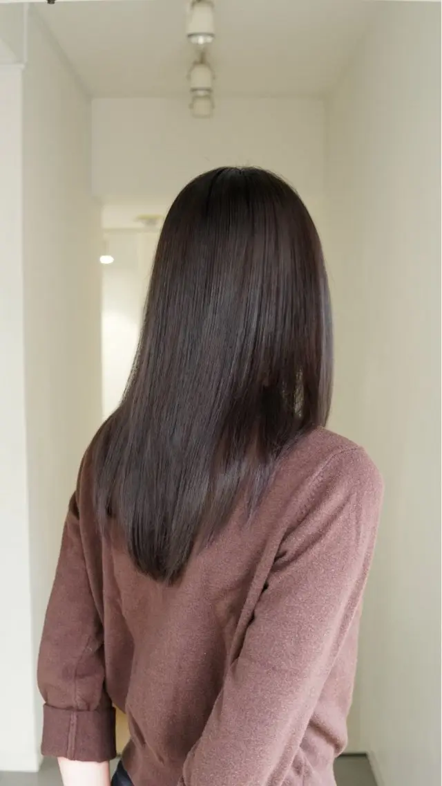 セミロング カラー カット ヘアカラー 縮毛矯正 髪質改善/縮毛矯正 松下喬亮のヘアスタイル