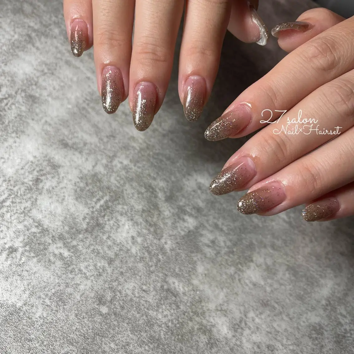 ネイル フラッシュネイル グラデーション 27salon yuinaのネイルデザイン