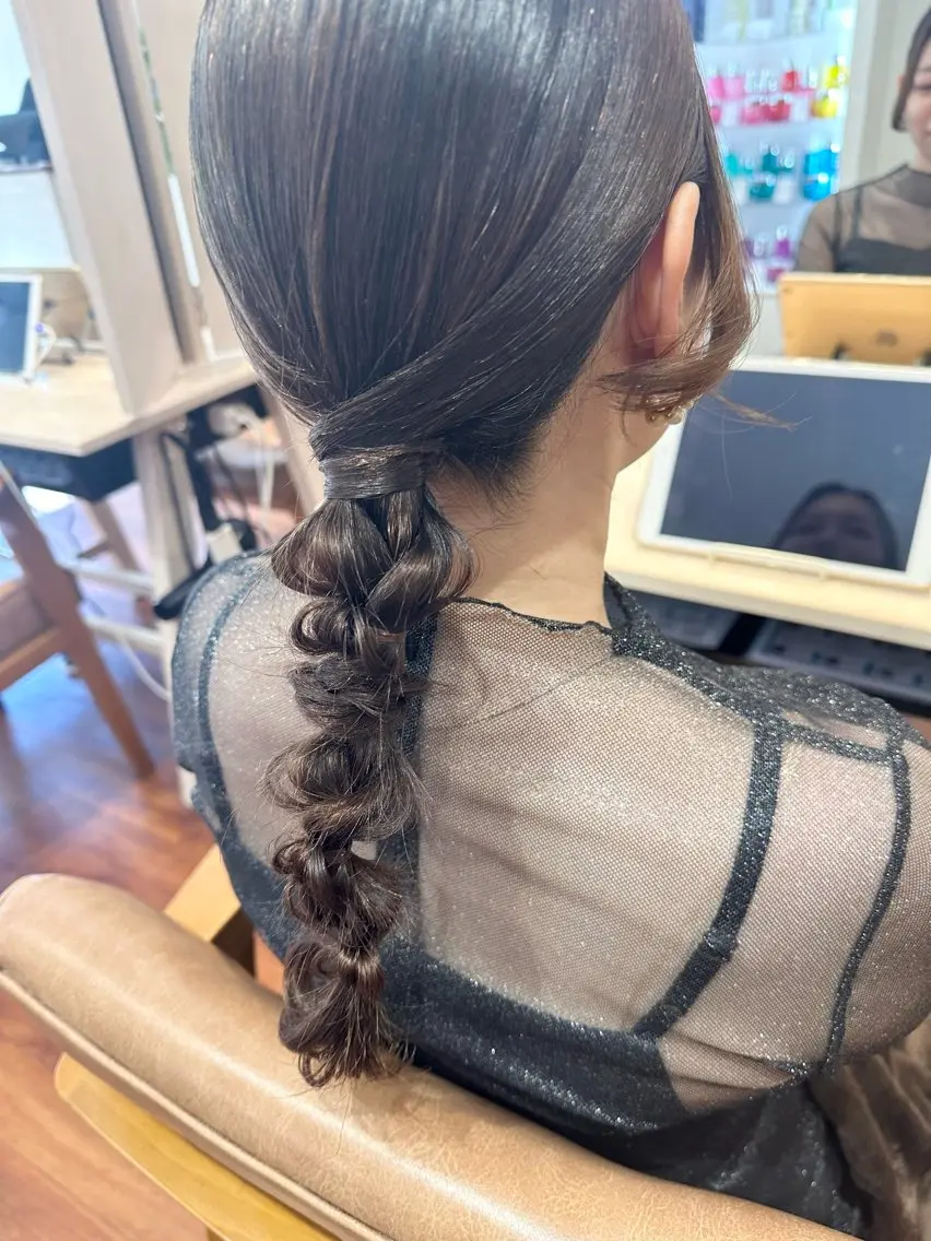 セミロング 前田 花綸のヘアスタイル