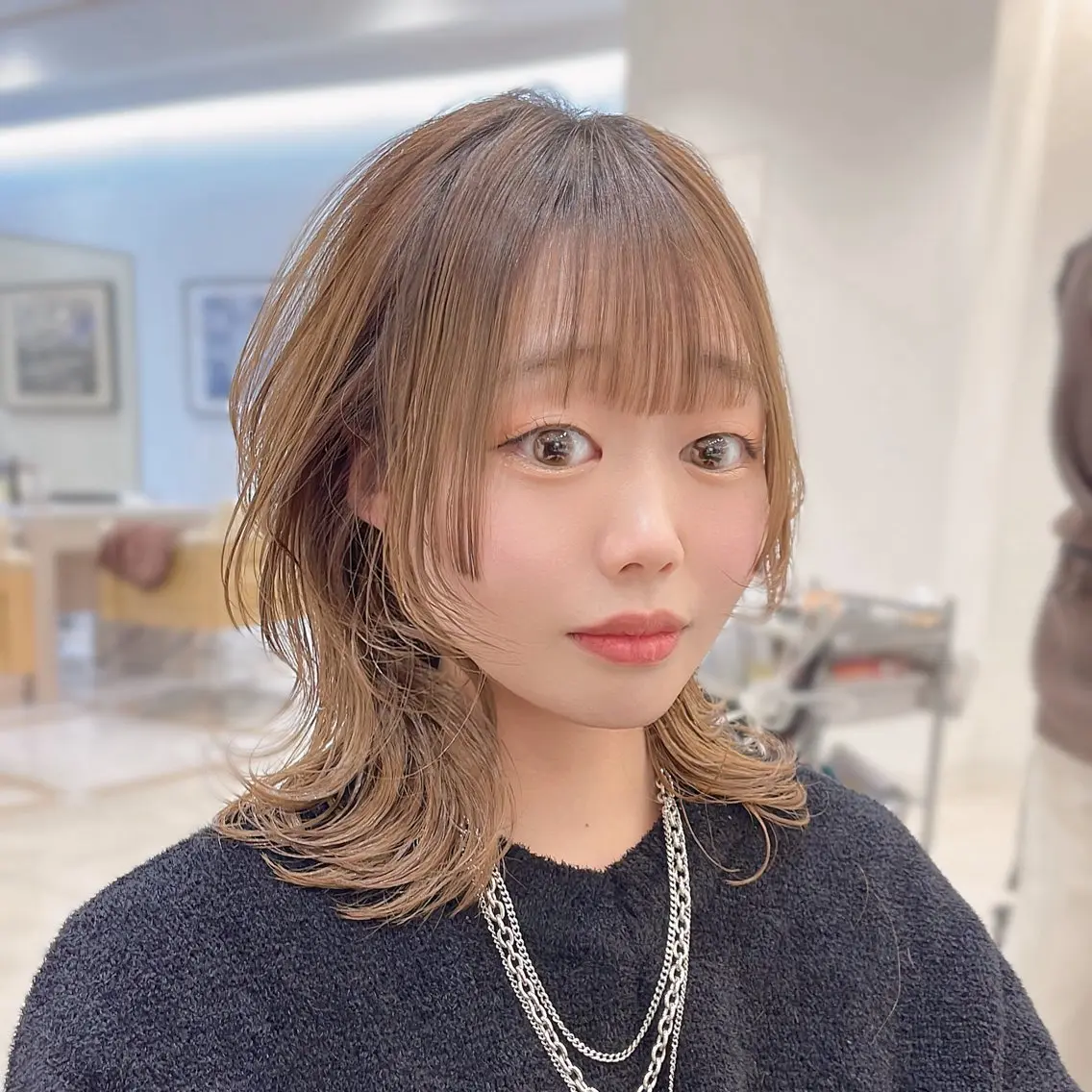 ミディアム 姫カット ウルフカット カット トリートメント ウルフカット/ ハッシュカット/山路のヘアスタイル
