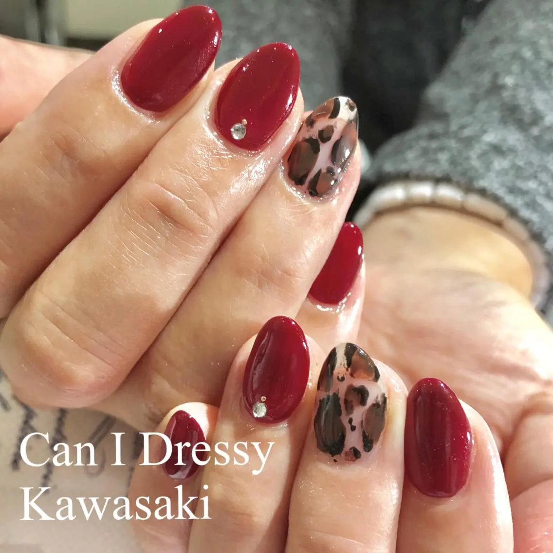 ネイル アニマル柄 クリアネイル ハンドネイル Can I 川崎店 三島 久美子のネイルデザイン