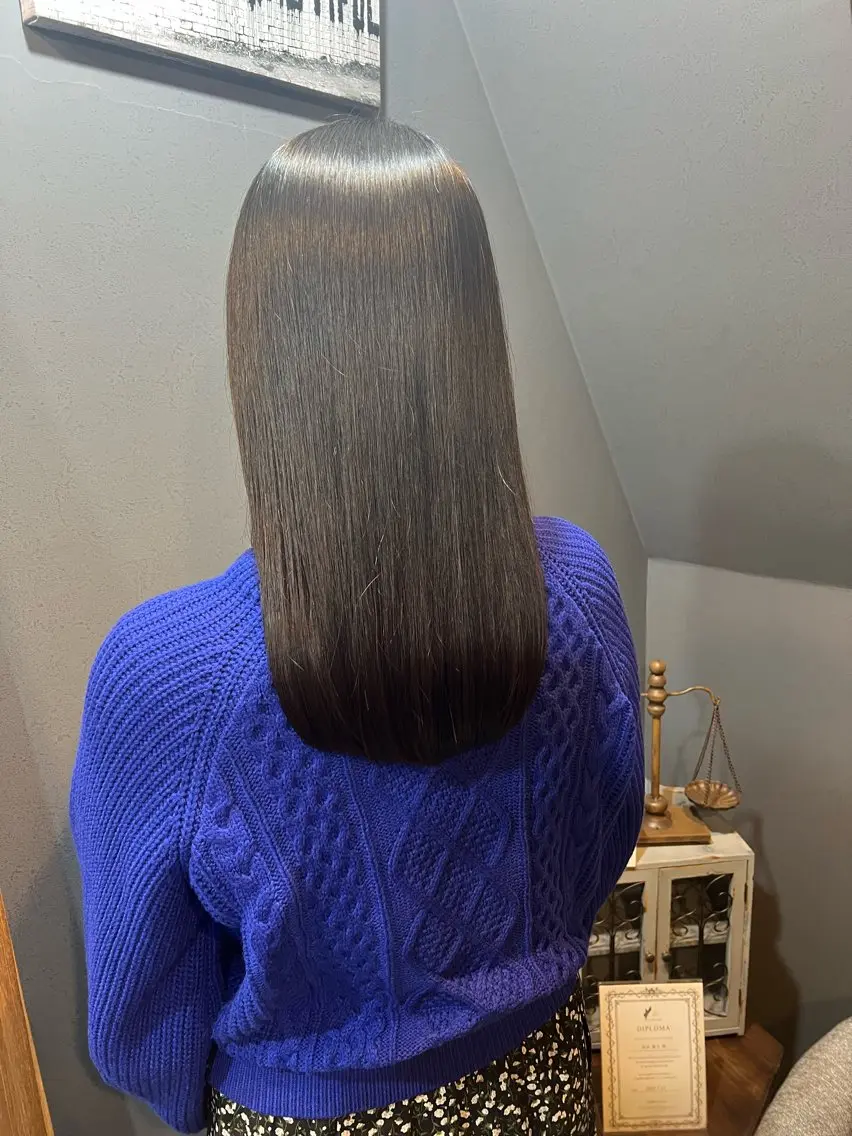 ロング 縮毛矯正 カット 縮毛矯正 トリートメント ヘッドスパ *くせ毛に特化* 【yun】のヘアスタイル