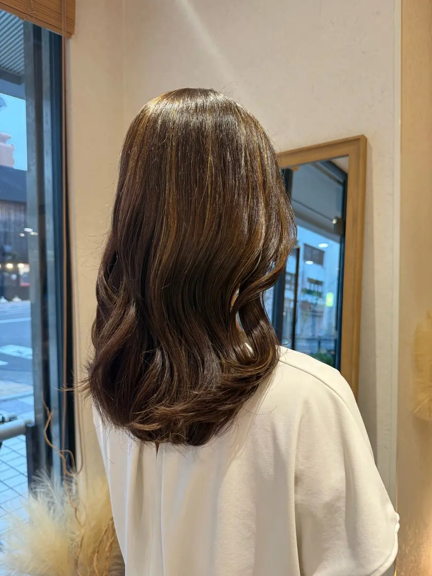 カラー ハイライトカラー ヘアカラー ナチュラルカラー /AKIR‎A🌝のヘアスタイル
