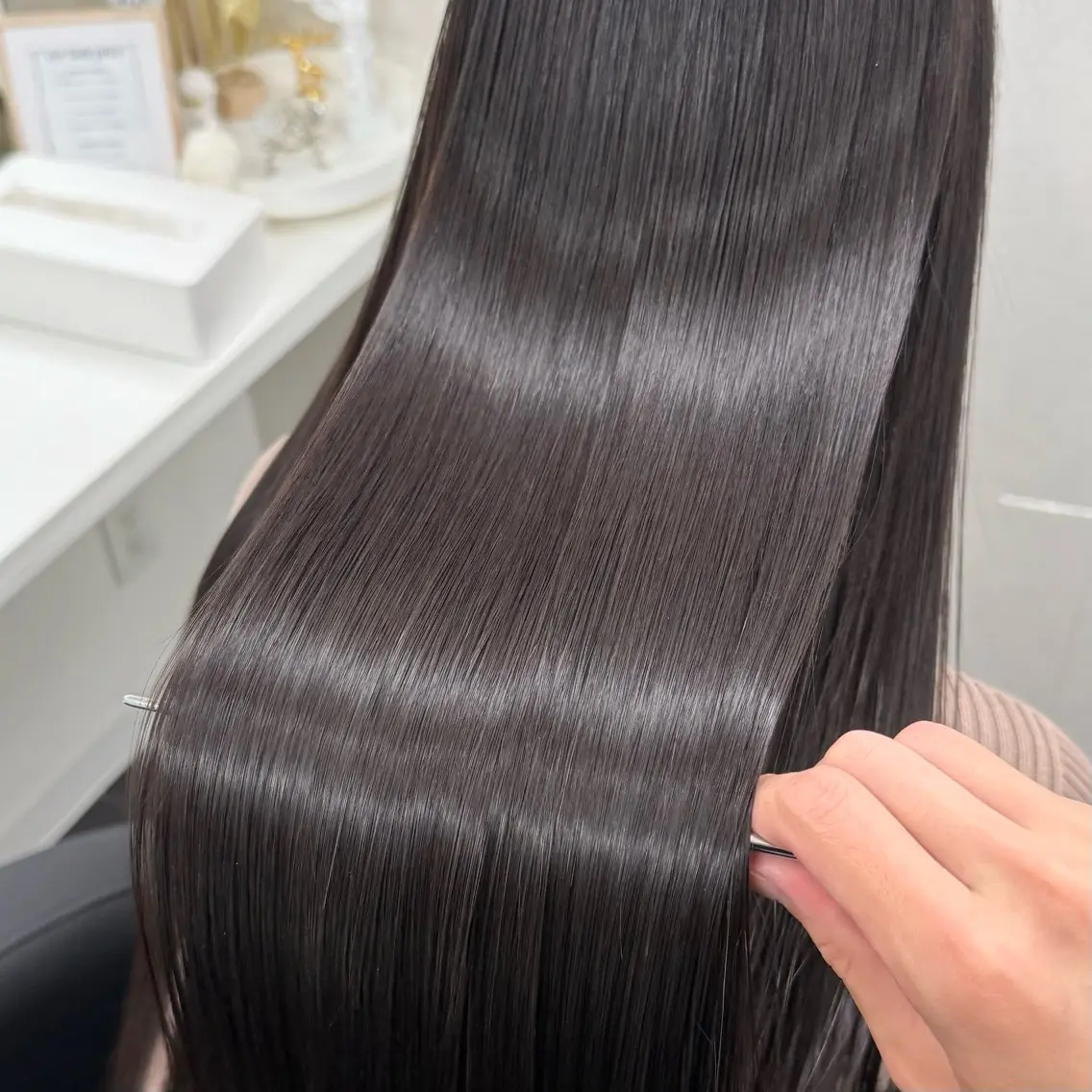 カラー ベージュカラー ブリーチ ブラウンカラー ショコラブラウン ココアブラウン カット ヘアカラー トリートメント 天神/ケアブリーチ/ 髪質改善/上質艶髪のヘアスタイル