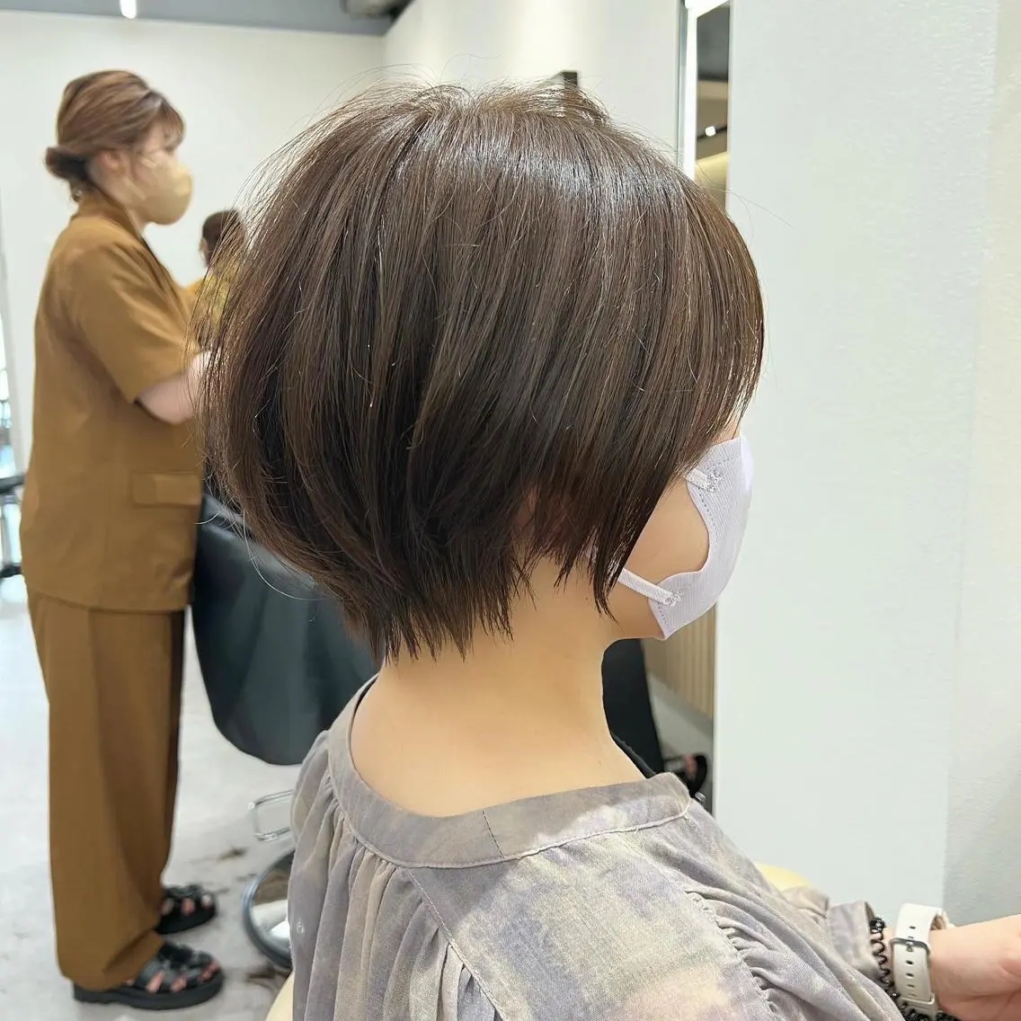 ショート カラー ショートヘア 【似合わせ・レイヤー ・パーマ】海気のヘアスタイル