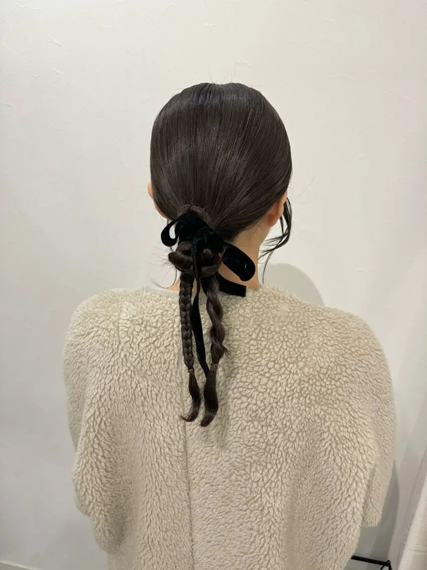 ロング ヘアアレンジ ヘアセット Mikazuki オーナーTeradaのマツエク・マツパデザイン