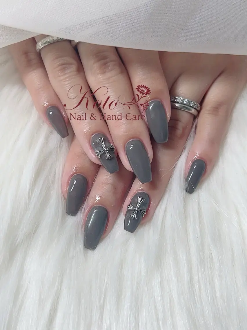 ネイル 長さ出し ジェルネイル 持ち込み ニュアンスネイル 赤色 ハンドネイル Nail Salon KOTOのネイルデザイン