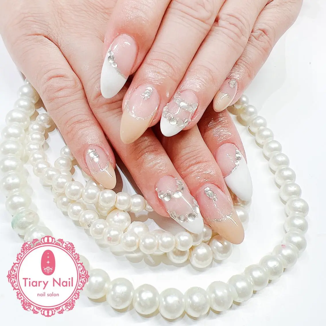 ネイル 桜ネイル 成人式 長さ出し フラッシュネイル フットネイル ハンドネイル 💗🪽Tiary Nail🪽💗のネイルデザイン