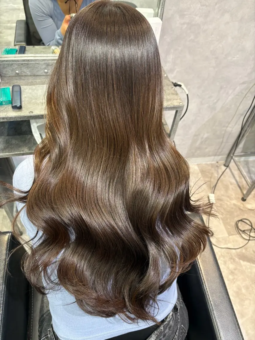 ロング カラー mimiiy ゆうあのヘアスタイル