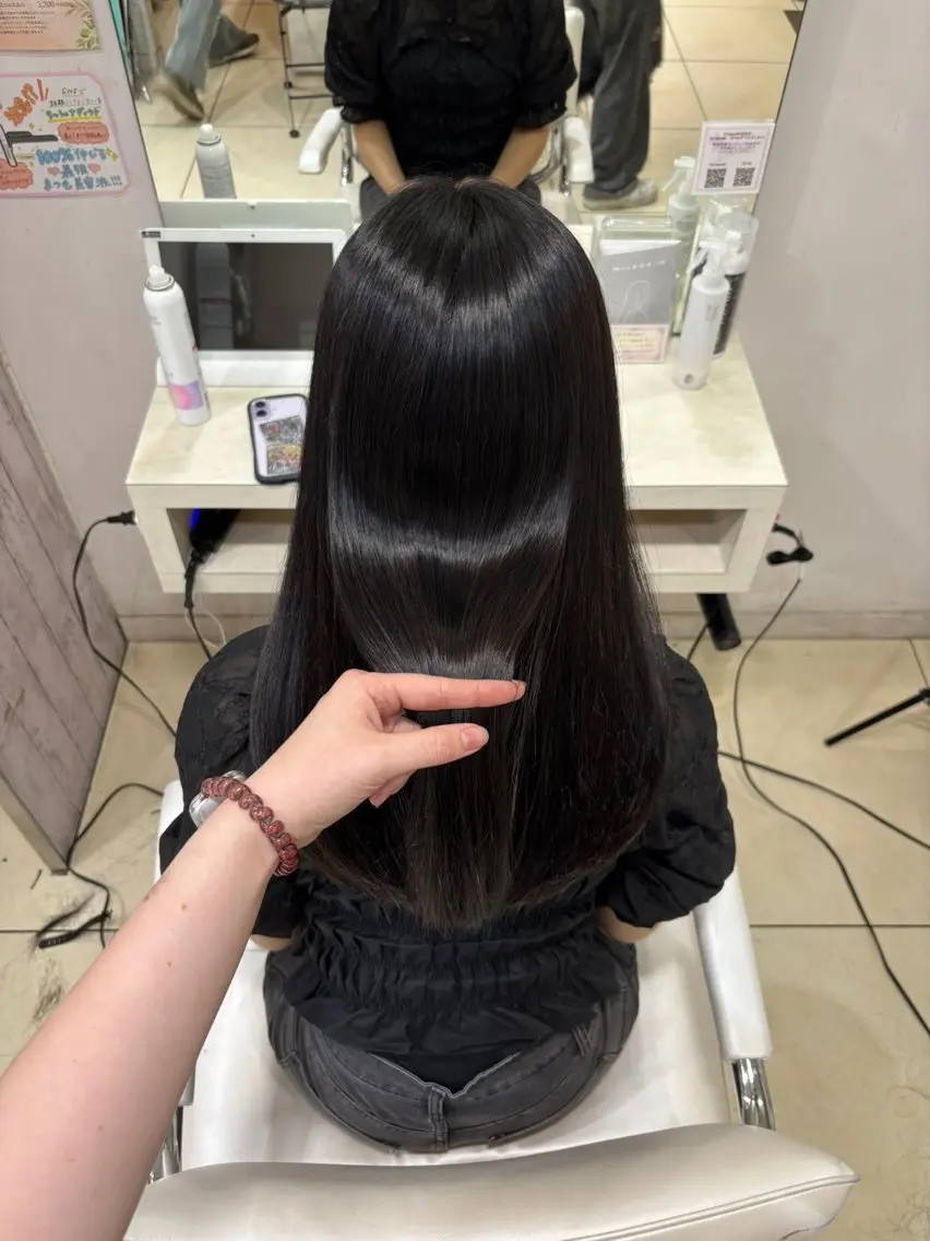 ロング カラー カット ヘアカラー トリートメント 🎀ゆい🎀 髪質改善カラー🎀のヘアスタイル