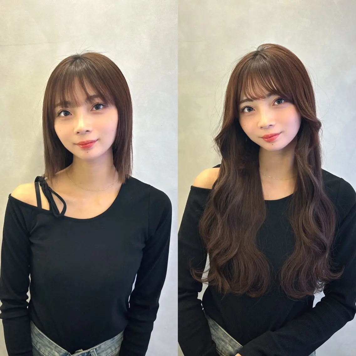💘✧*｡Pearl extension 40枚✧*｡💘最高品質レミー毛シールエクステ☆へそ下ロングの写真