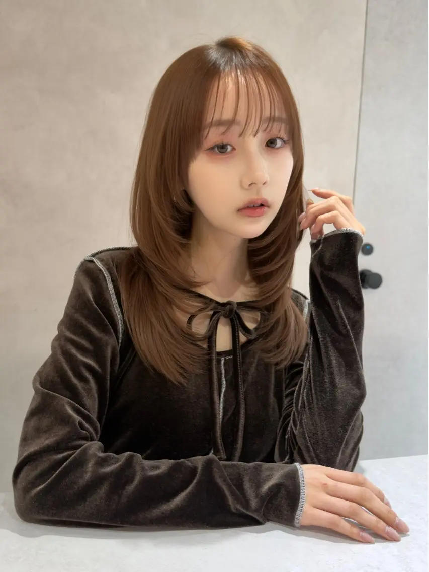 セミロング ✨レイヤー・ブリーチ なしダブル特化✨のヘアスタイル