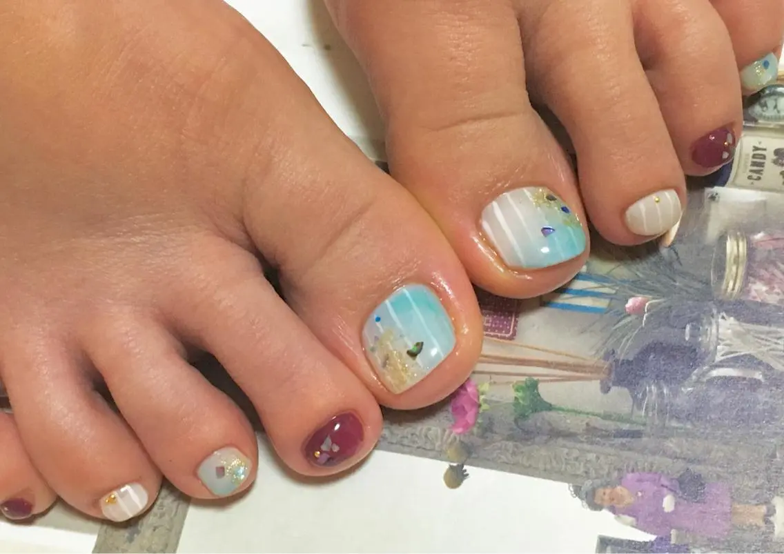 ネイル フットネイル 山田 貴子のネイルデザイン