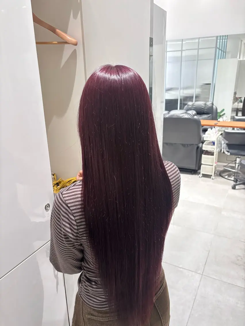 ロング ヘアカラー Rena/透明感 カラー/Wカラー🎀のヘアスタイル