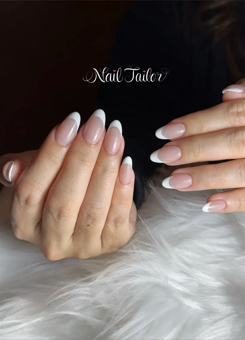 ネイル 長さ出し フレンチネイル オフィスネイル スカルプネイル ブライダルネイル ハンドネイル NailTailor ネイルテイラーのネイルデザイン