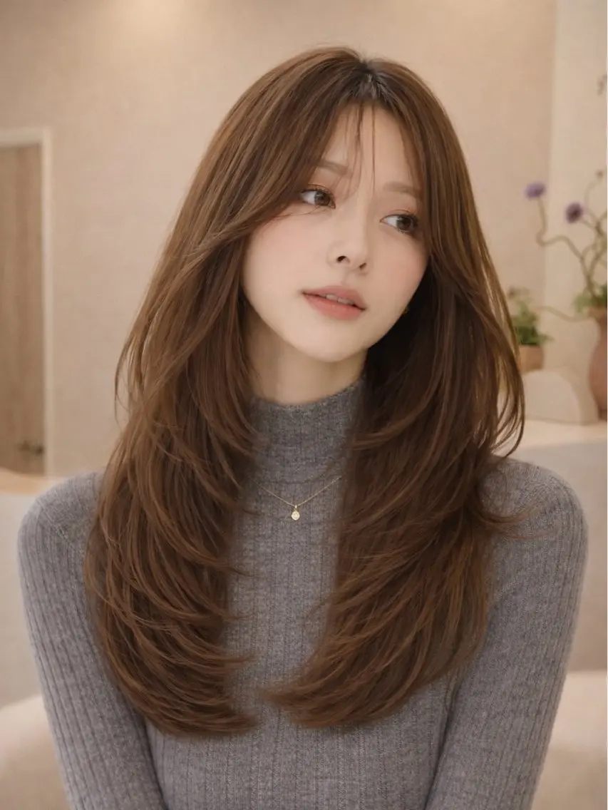 ロング 竹廣 春奈のヘアスタイル