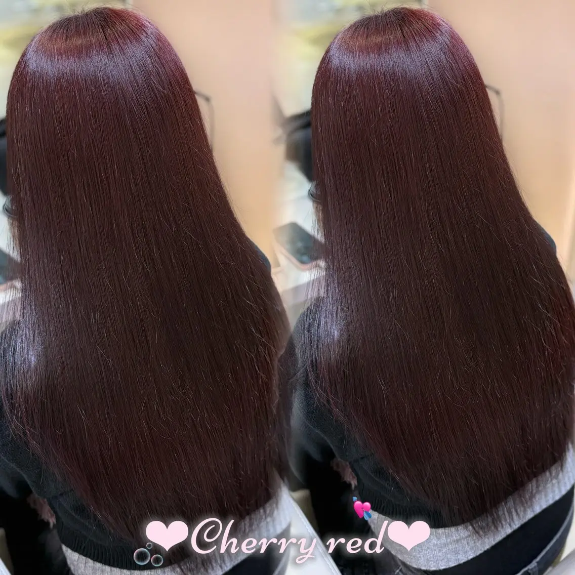 ロング カラー ブリーチ ダブルカラー ブリーチなしカラー レッドカラー ヘアカラー トリートメント 新宿/艶カラー 🎀韓国ヘアKANAのヘアスタイル