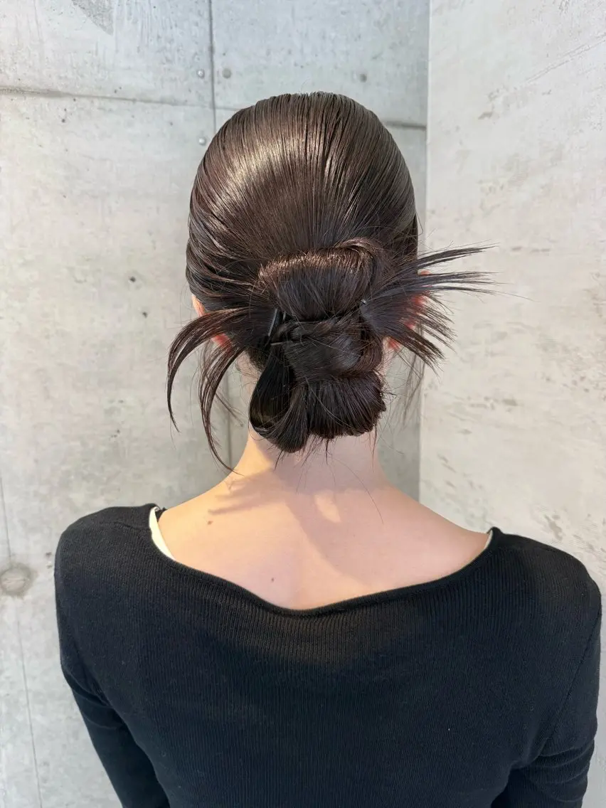 ロング ヘアアレンジ はやしほのか| ヘアセット×カラーのヘアスタイル