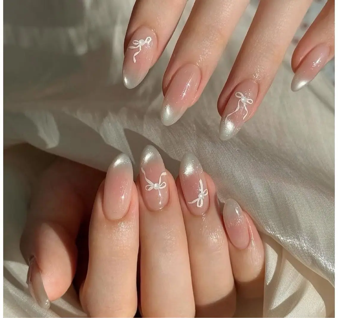 ネイル チークネイル フットネイル フレンチネイル グラデーション 韓国ネイル Ribbonnail salonのネイルデザイン