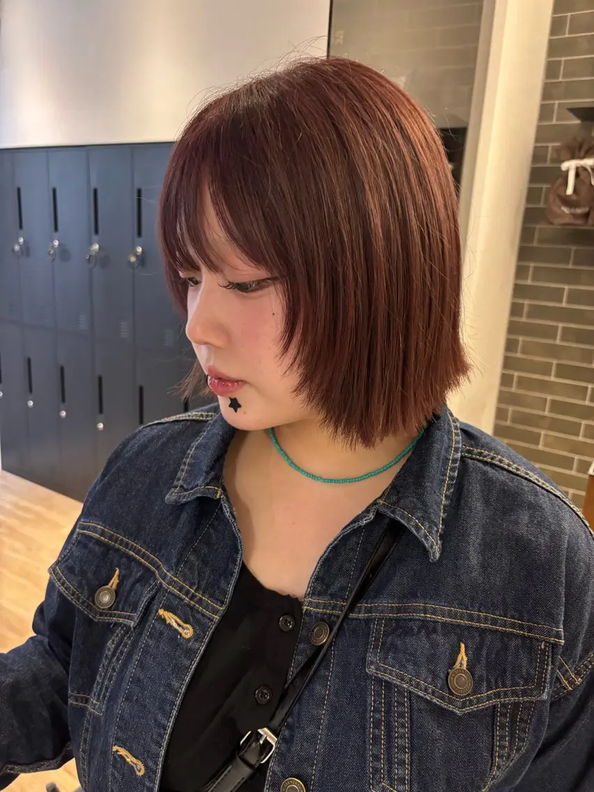 ショート カット ヘアカラー トリートメント 西田 美侑/ 前髪・顔周りカットのヘアスタイル