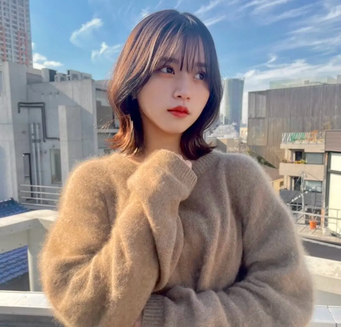 【🇰🇷韓国風ホブカット✂️】くびれ×顔周りレイヤーで小顔効果◎の写真