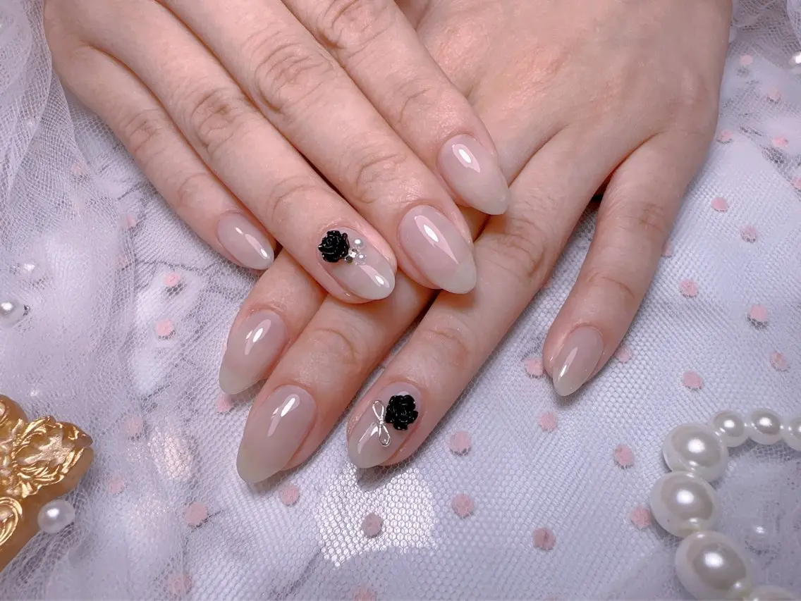 ネイル オーロラネイル フットネイル 韓国ネイル ラメ(グリッター) ラメグラデーション ハンドネイル Belle nail salon 新小岩のネイルデザイン