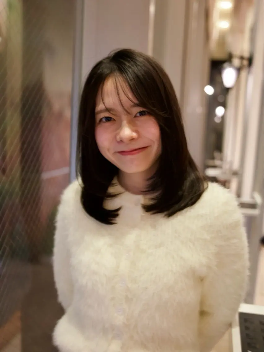 ミディアム カラー カット ヘアカラー 梅本 佳容子のヘアスタイル