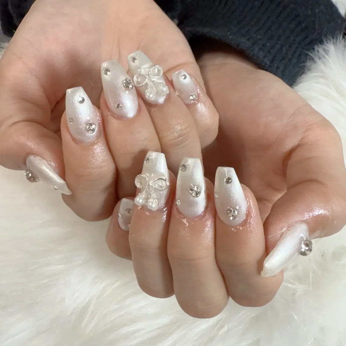 ネイル ハンドネイル 🎀nana🫧 ワンホンネイル🎀のネイルデザイン