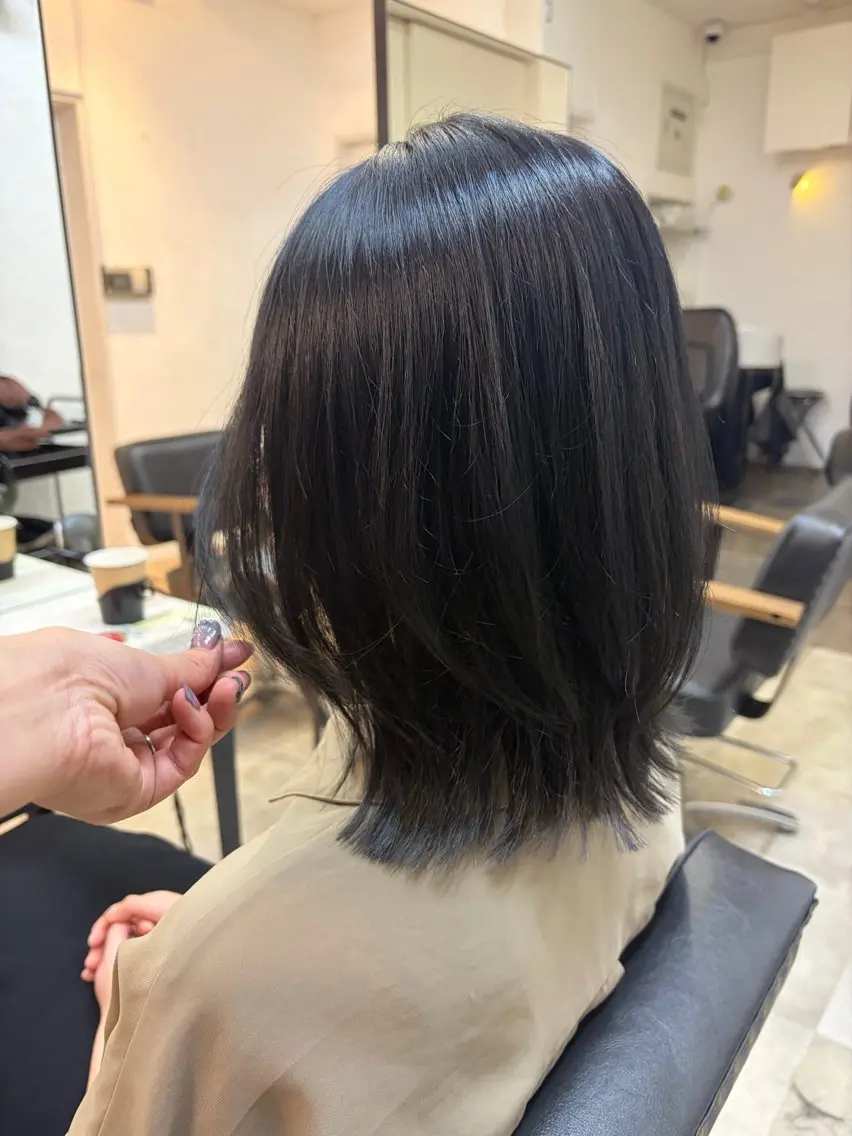 ミディアム カラー 🥀韓国ヘア🥀 宮津真菜のヘアスタイル