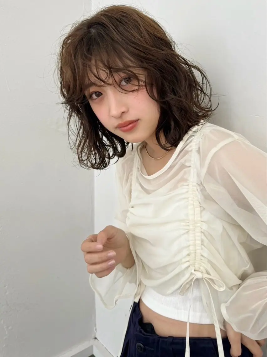 ミディアム Farbe🤍 女性限定のヘアスタイル