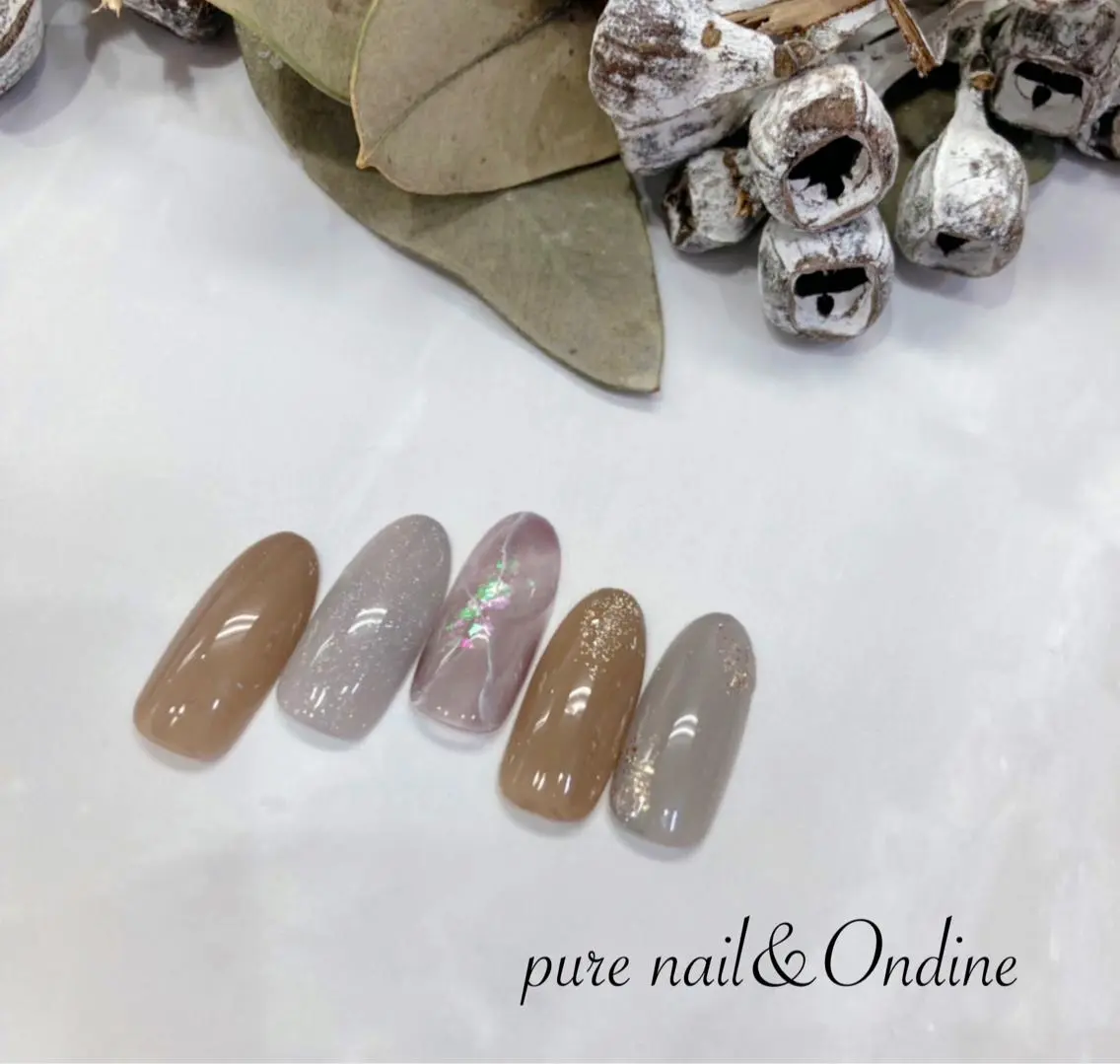 ネイル ニュアンスネイル ピュアネイル& オンディーヌのネイルデザイン