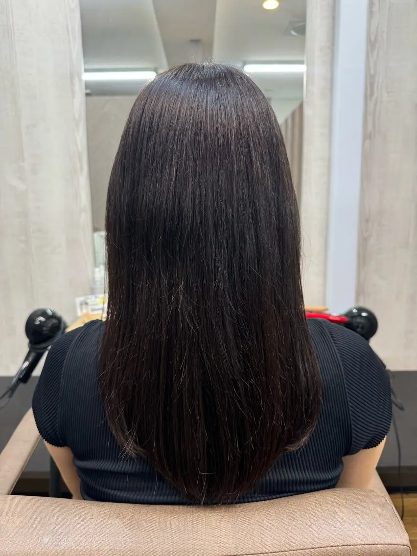 ロング カット 縮毛矯正 トリートメント TELA HAIR 幕張本郷店 千尋のヘアスタイル