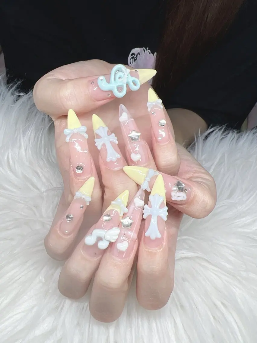 ネイル ハンドネイル Lee Nails チップ長さだし専門店のネイルデザイン