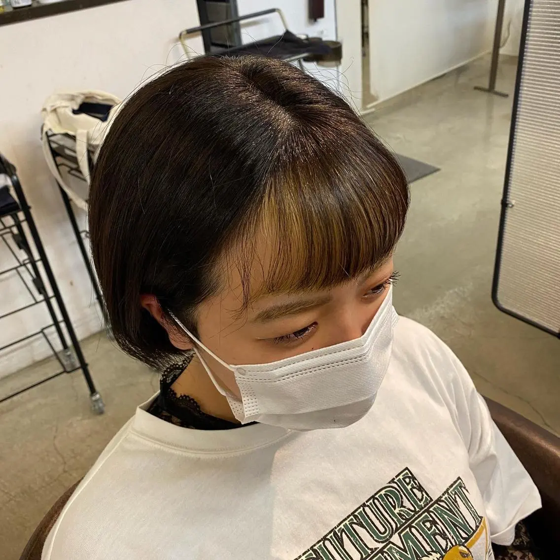 ショート カラー インナーカラー 石川 信英のヘアスタイル