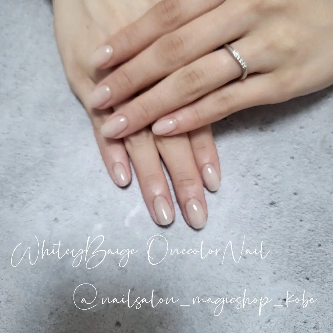 ネイル ジェルネイル オフィスネイル ワンカラーネイル ソフトジェル ハンドネイル Nailsalon MagicShopのネイルデザイン