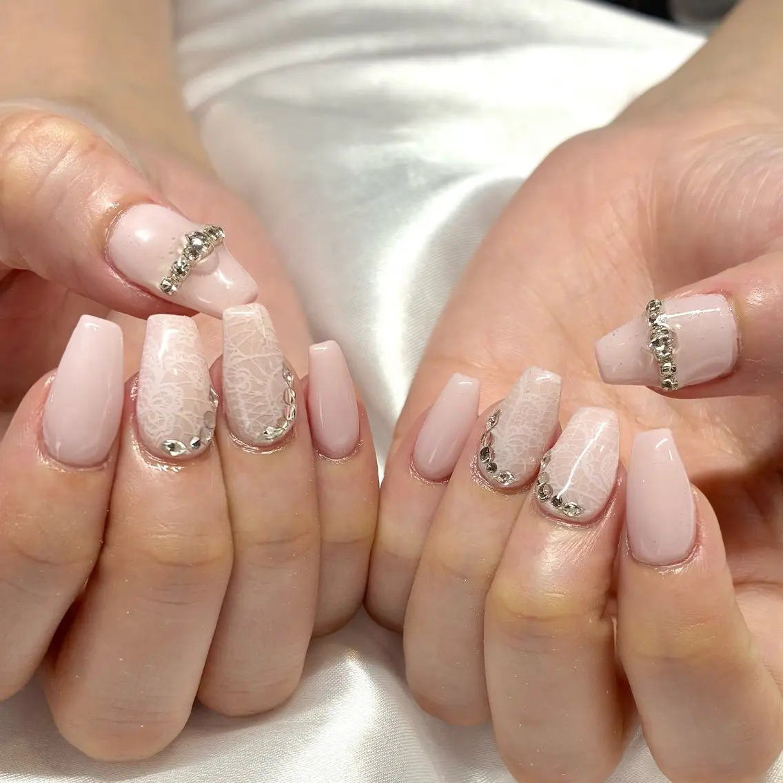 ネイル レース ハンドネイル Nail ヌシん家 AKANEのネイルデザイン