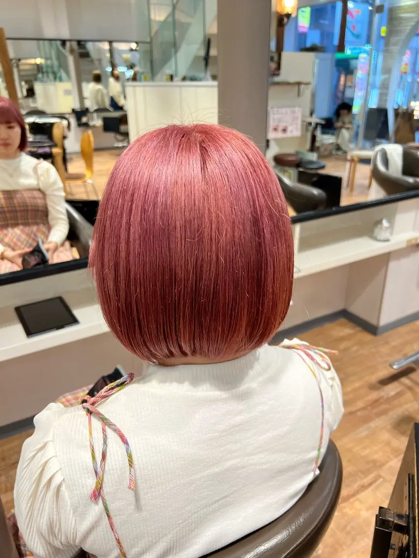 カラー ピンクカラー ヘアカラー トリートメント インナーカラー♡ Nanakoのヘアスタイル